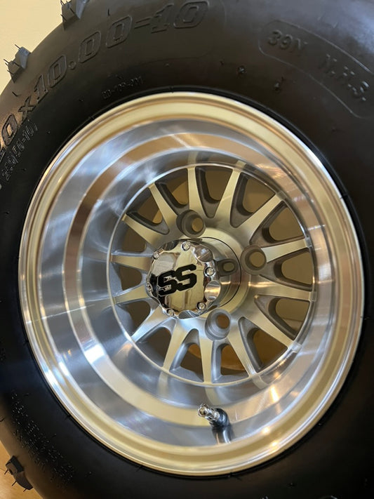 10x7 Golf Cart Wheels Set
