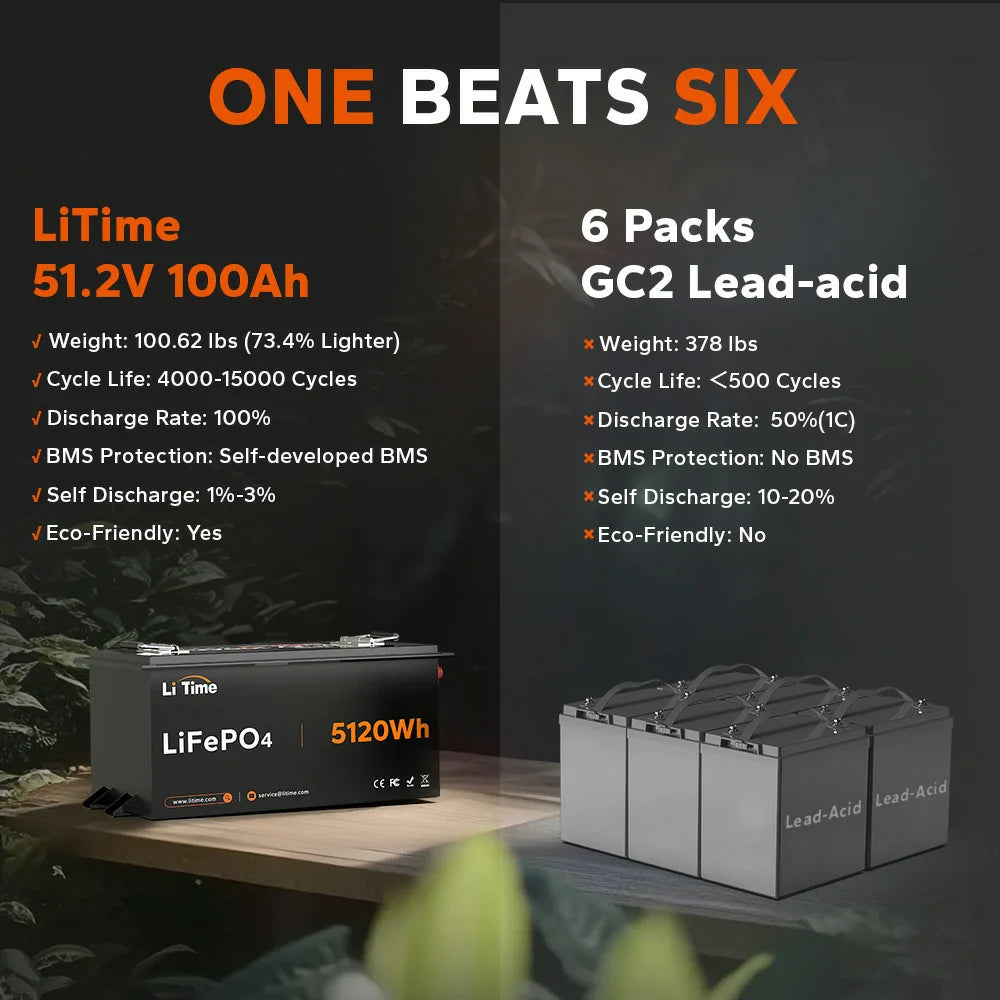 LiTime 48v100Ah Metal Case Battery