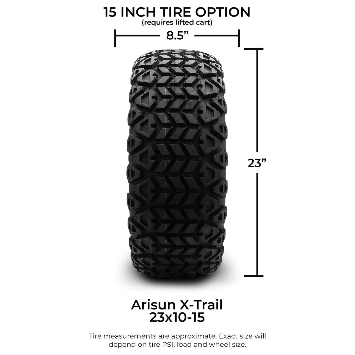 MODZ® 15" Chaos Matte Black Wheels & Off-Road Tires Combo