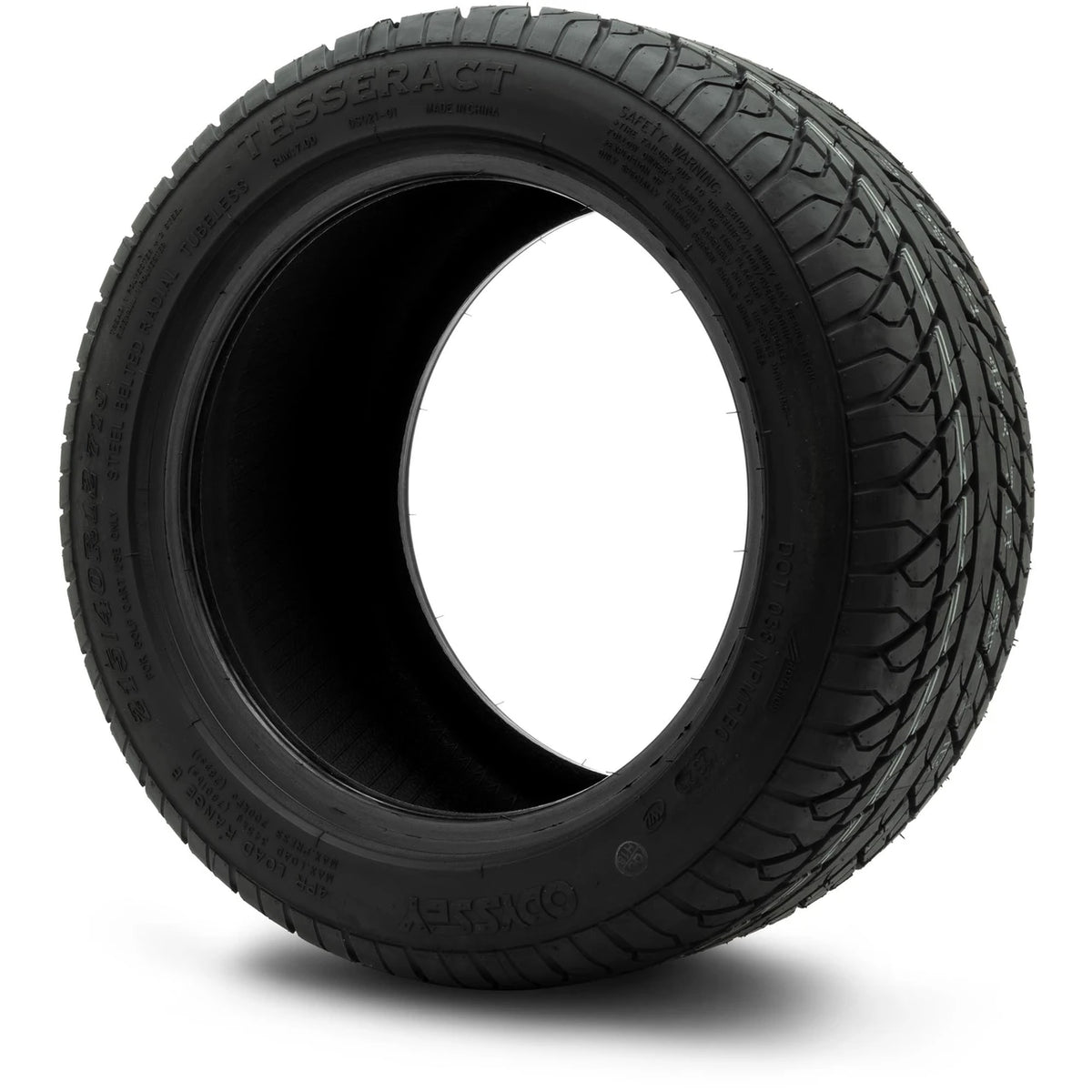 Odyssey Tesseract Steel-Belted Street Golf Cart Tire 215/40-12