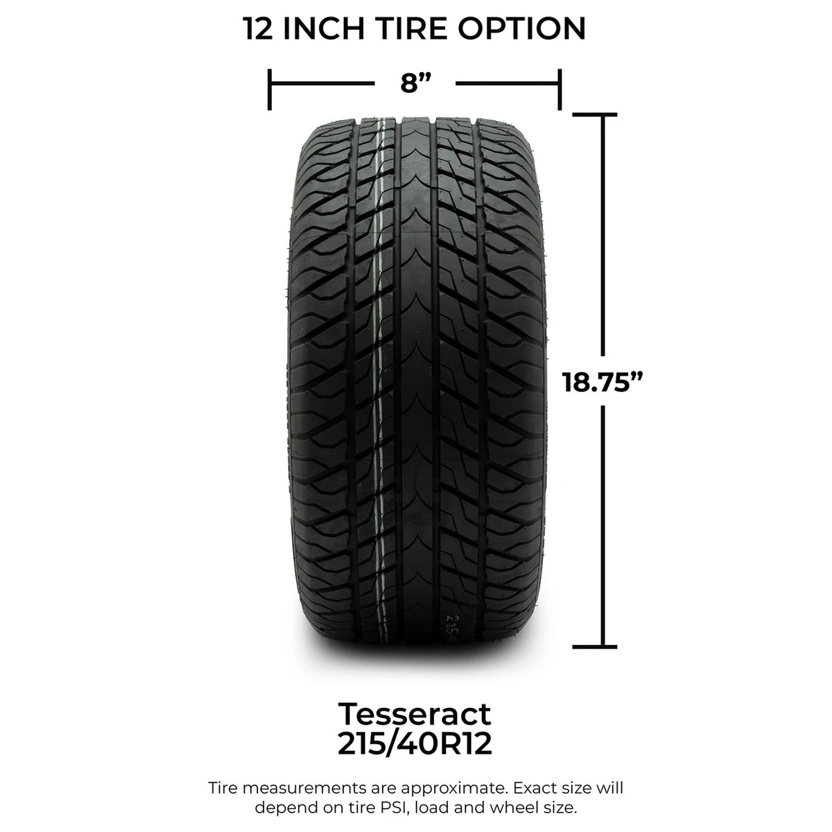 MODZ® 12" Galaxy Matte Black Wheels & Street Tires Combo